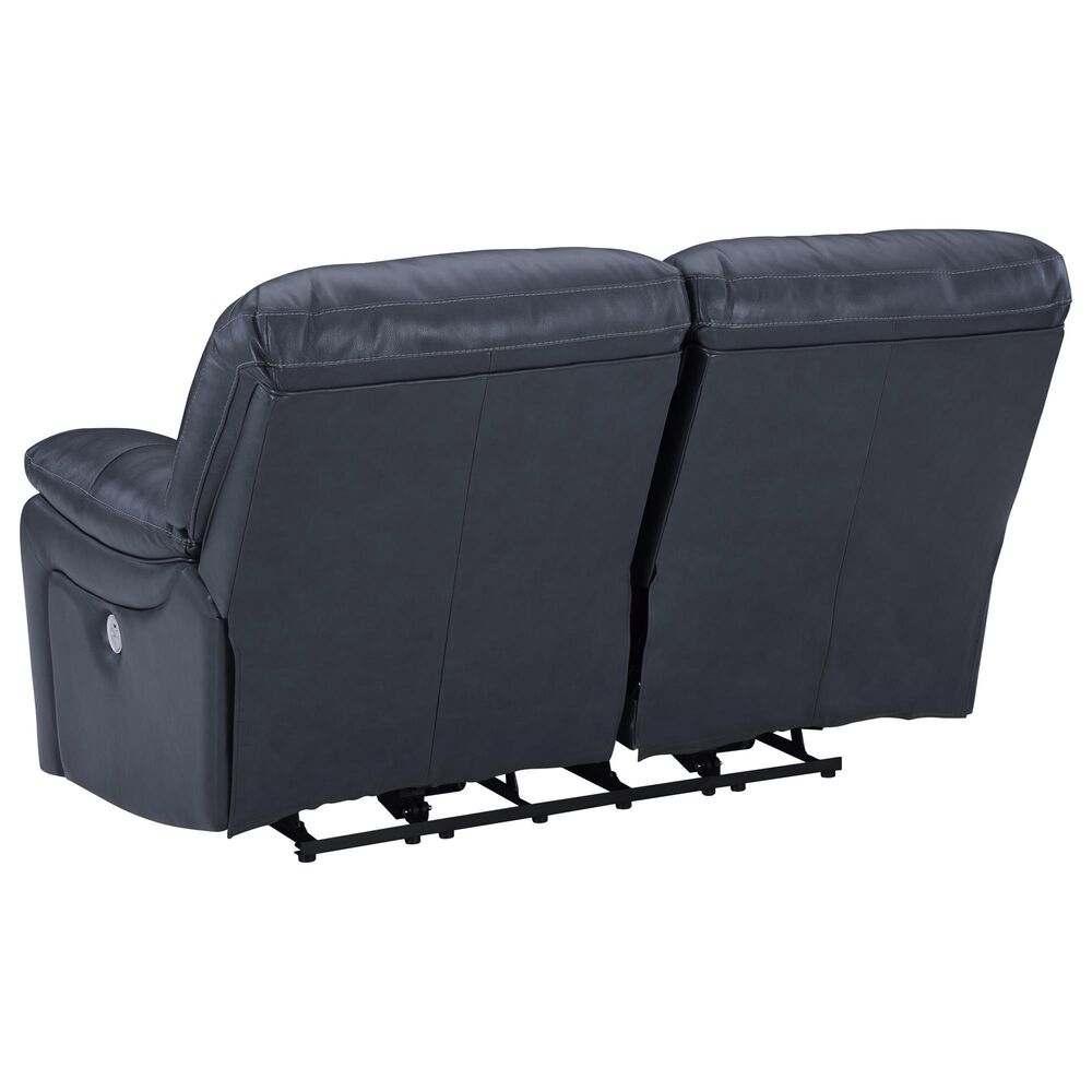 Ashley Leesworth Power Reclining Loveseat in Ocean, , large