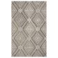 Safavieh Micro-Loop 5" x 8" Dark Grey and Ivory Area Rug, , large