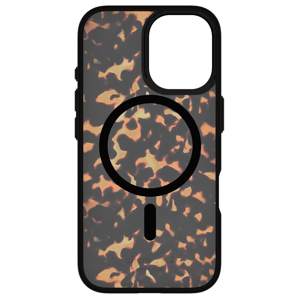 Kate Spade Protective MagSafe Case for iPhone 16 in Tortoiseshell, , large