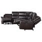 Steve Silver Alexandria 6-Piece Power Reclining Sectional in Chocolate, , large