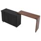 HOMLUX 102" Kitchen Island with Extendable Dining Table in Black, , large