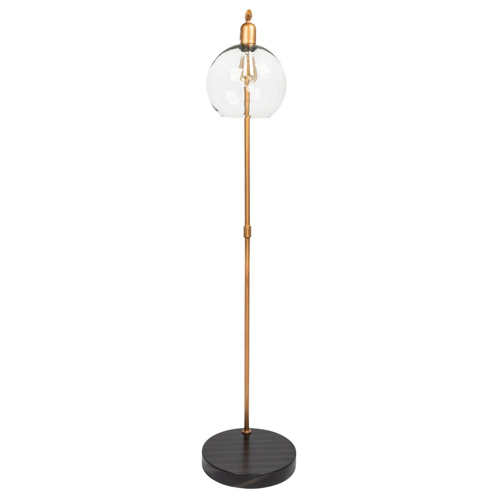 Creative Coop Caleb Floor Lamp in Antique Brass, , large