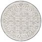 Surya Louvre LOU-2303 8" Round Black, Ivory and Cream Area Rug, , large