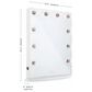 Impressions Vanity Hollywood Glow Vanity Mirror in Glossy White, , large