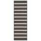 Nourison Positano POS03 Black and Ivory 2" x 6" Indoor/Outdoor Runner, , large
