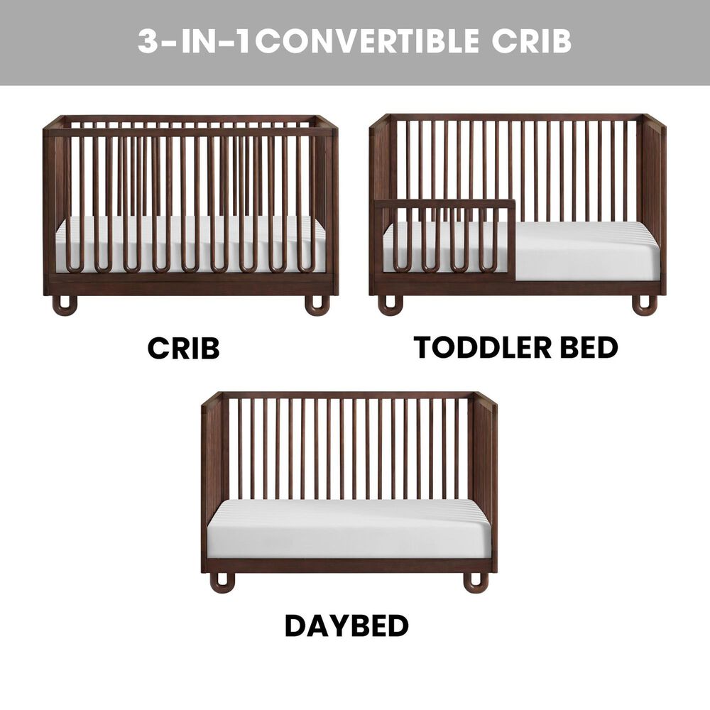 Oxford Baby Meridian 2-Piece Nursery Set with 3-in-1 Convertible Crib and Dresser in Cognac, , large