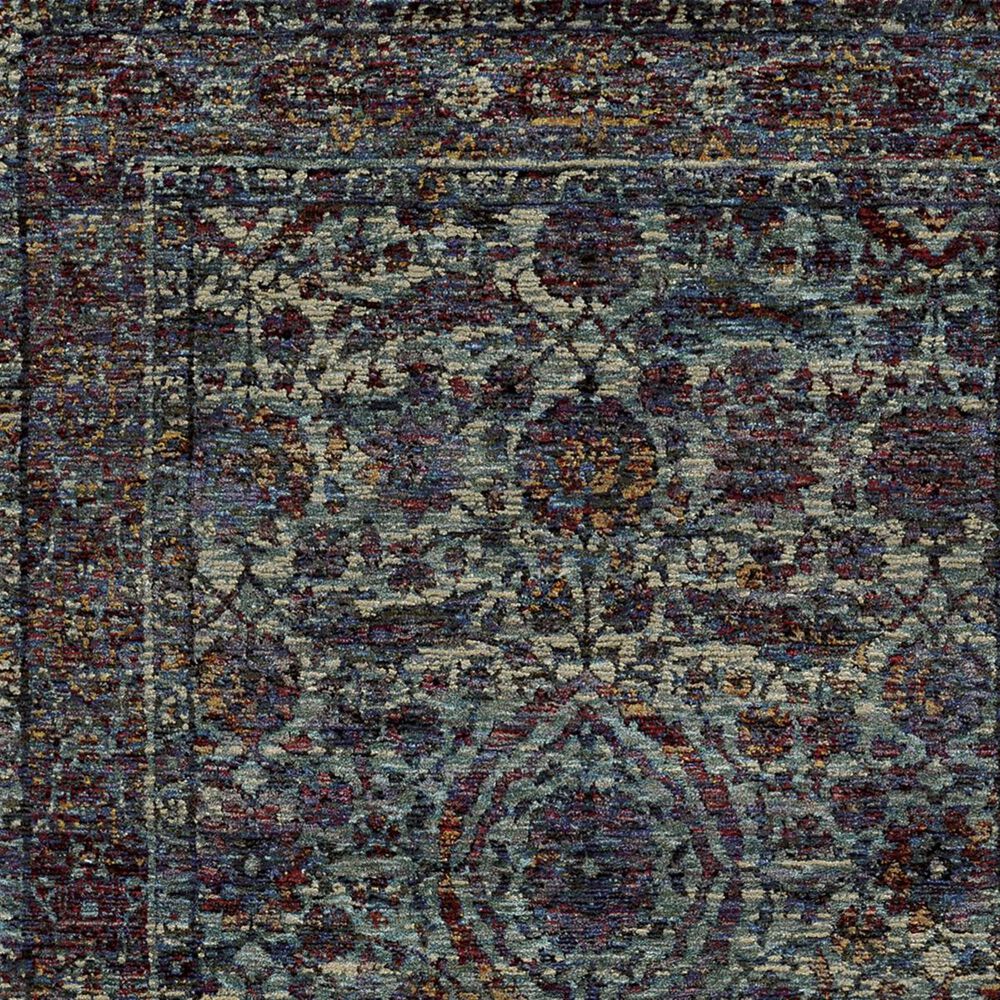 Oriental Weavers Andorra 6846B 2&#39;6&quot; x 12&#39; Blue and Purple Runner, , large