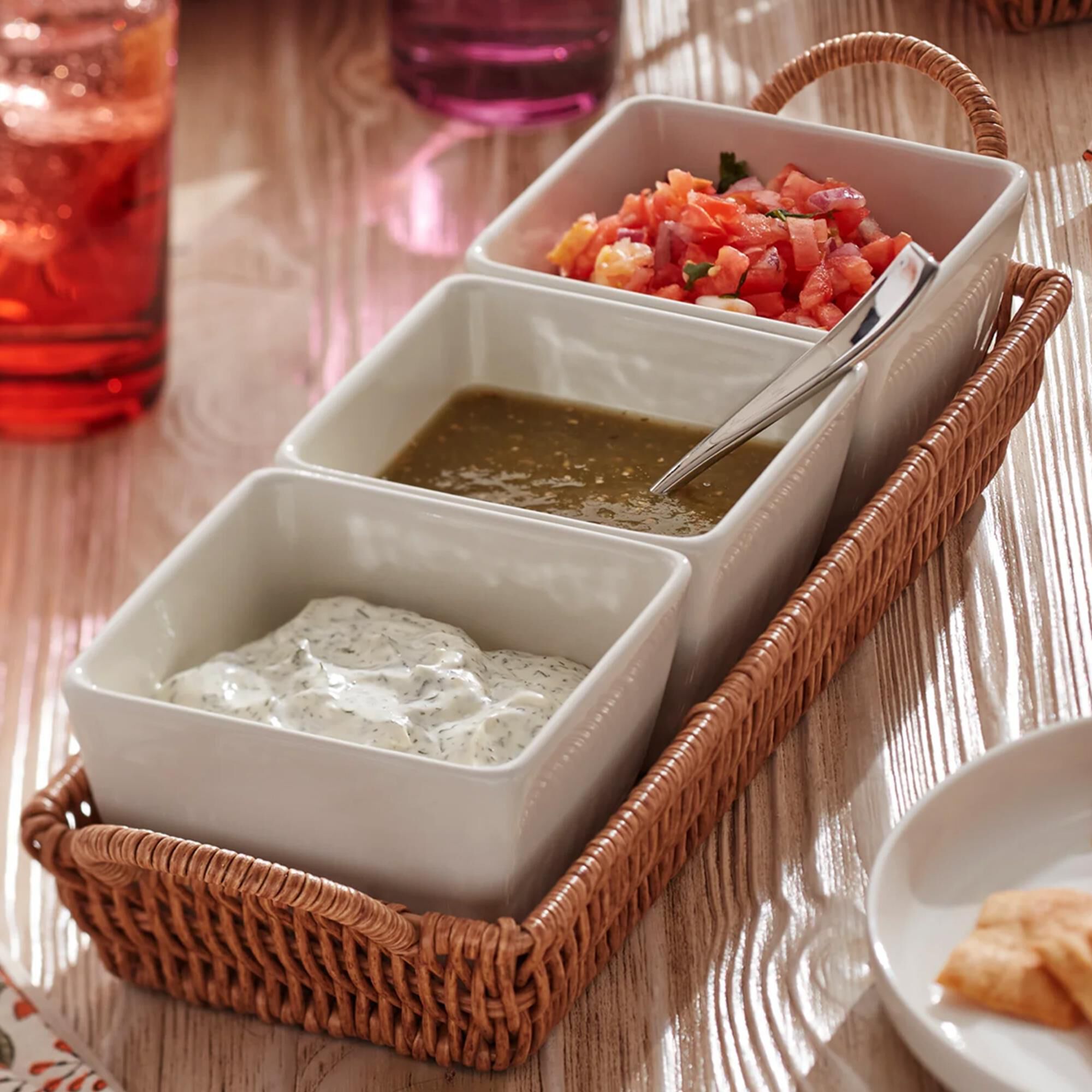 Lenox Willow and White 4-Piece Serving Set in White