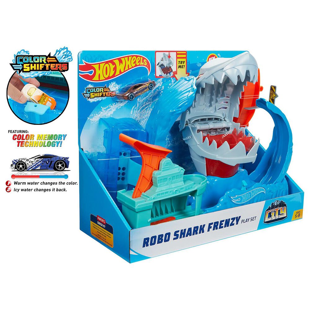 Mattel City Color Shifter Shark Jump Play Set, , large