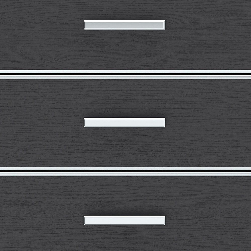Ashley Zuraleus 6-Drawer Dresser Only in Matte Black and Chrome, , large