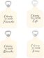 Pavilion Cheers 6" x 4.25" Bottle Opener Coaster Set in Cream and Silver (Set of 4), , large