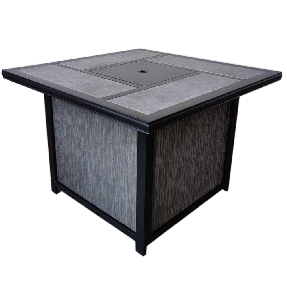 Gathercraft Franklin 5-Piece Firepit Chat Set in Gray, , large
