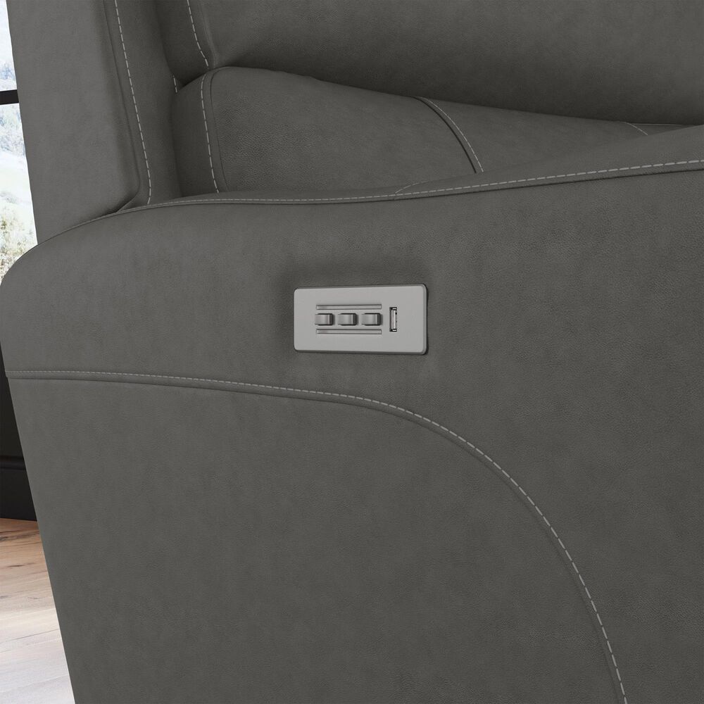 Oxford Furniture Carter 3-Piece Power Reclining Living Room Set in Smoke Gray, , large