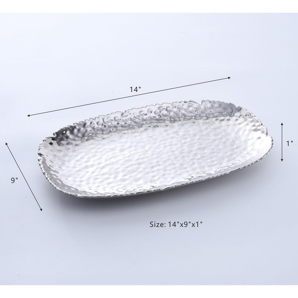 Pampa Bay 14&quot; Medium Serving Platter in Silver, , large