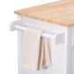 CorLiving Sage 2 Shelves Kitchen Cart in White, , large