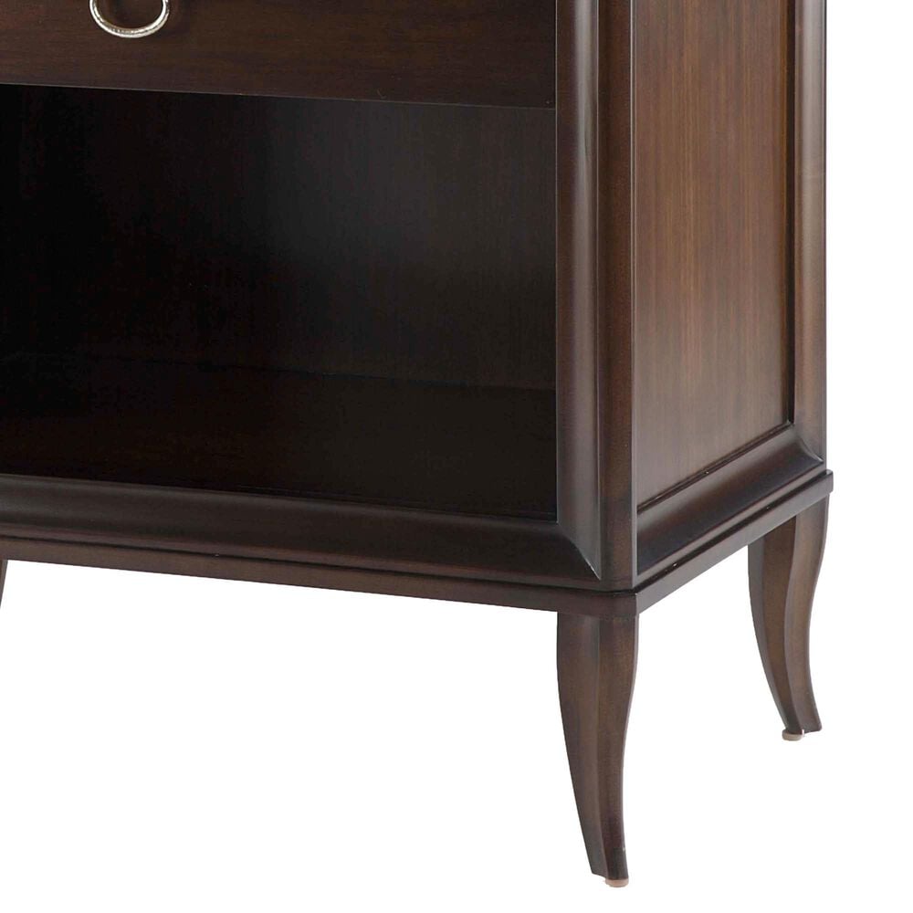 Century Furniture Tribeca 1 Drawer Nightstand in Deep Brown, , large