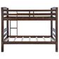 Linon Home Decor Levi Twin Over Twin Bunk Bed in Espresso, , large