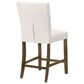 Coaster Paxton Counter Chair with Beige Upholstery in Warm Brown, , large