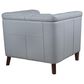 Hydeline Arvo Leather Accent Chair in Spa Blue, , large