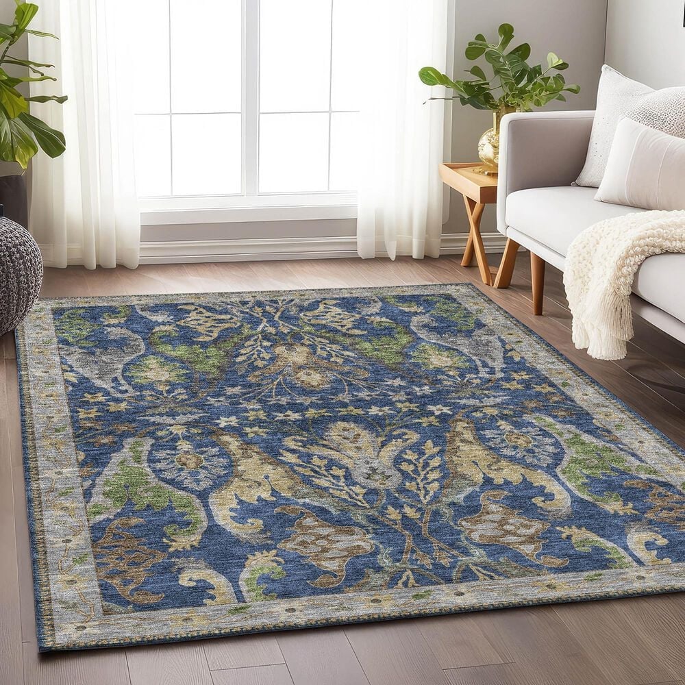 Dalyn Rug Company Hatay 3&#39; x 5&#39; Navy Area Rug, , large