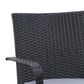 CorLiving Parksville Patio Dining Chair in Black/Ash Gray (Set of 2), , large