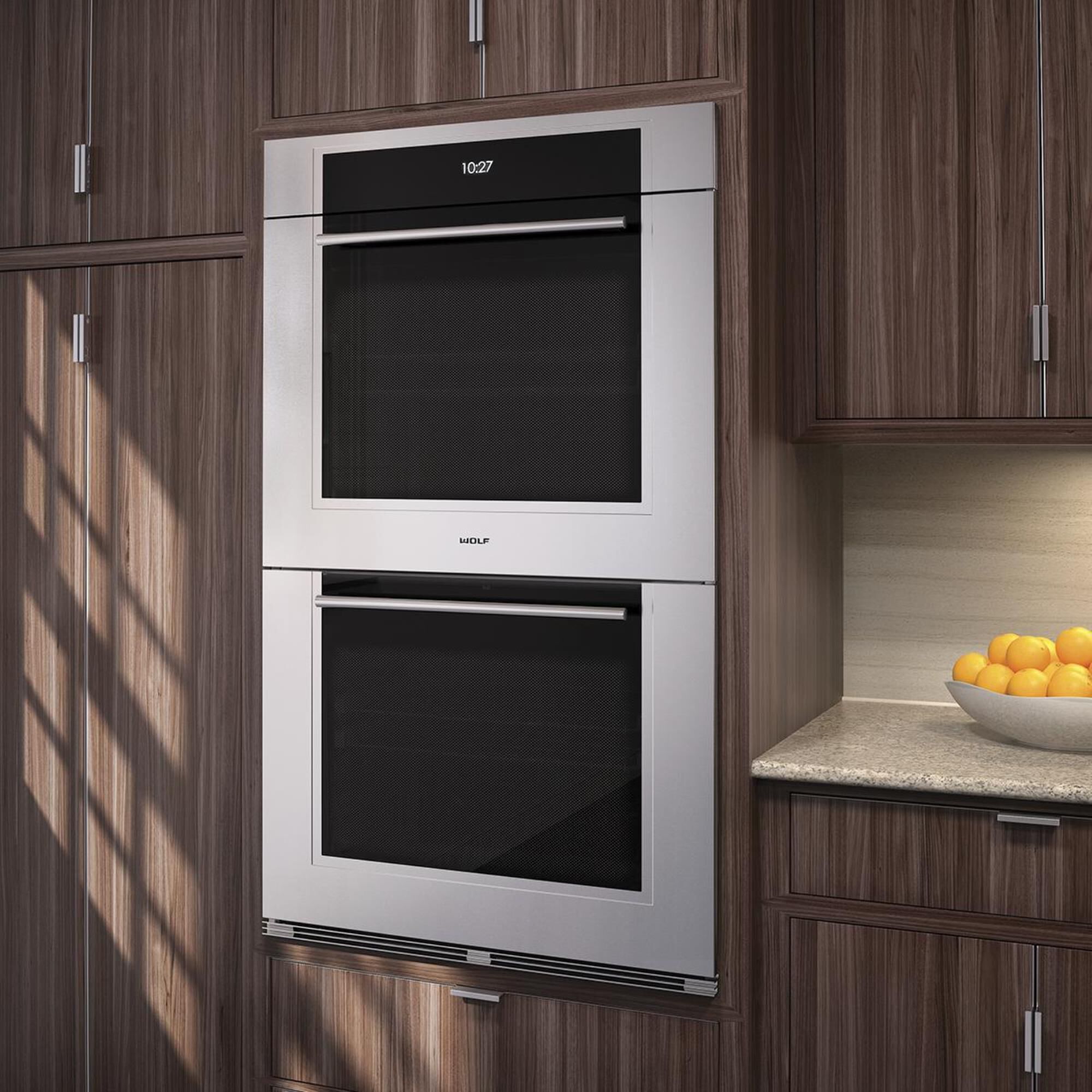 wolf double electric wall oven