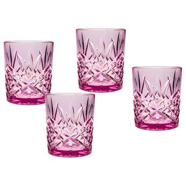 Godinger Silver Dublin 12 Oz Acrylic Double Old Fashion in Lilac (Set of 4), , large