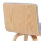Armen Living Vienna Swivel Counter Height Stool with Gray Upholstery in Patterned Oak, , large