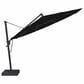 Garden Party Starlux AKZ Plus 13" Octagon Cantilever Umbrella with Base in Black, , large