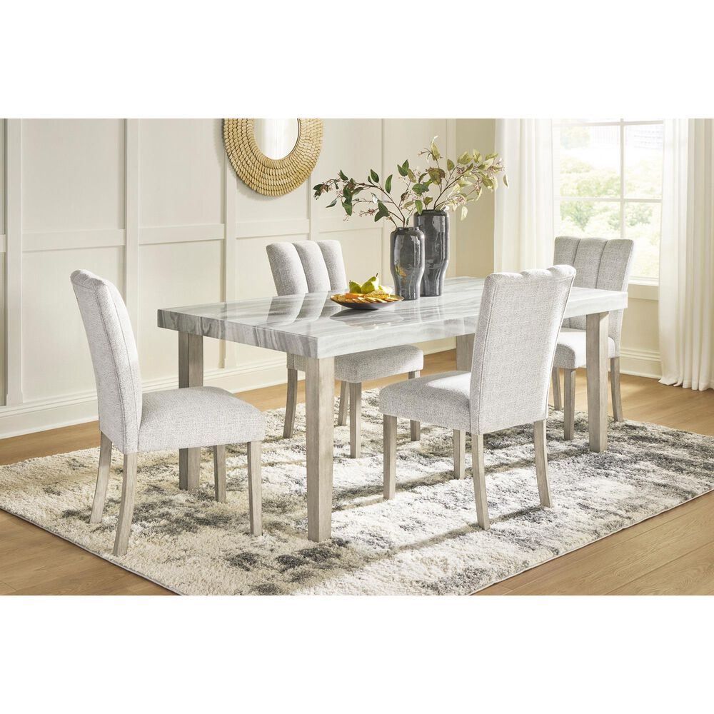Ashley Larawyn Dining Table in Bisque, White and Gray - Table Only, , large