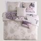 BEBEJAN Dahlia 5-Piece Reversible King Comforter Set in Purple, , large