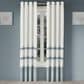 Royal Court Trilogy 84" x 50" Window Panel Pair in White and Blue, , large