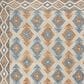 Safavieh Micro-Loop Southwestern 4" x 6" Blue and Beige Area Rug, , large