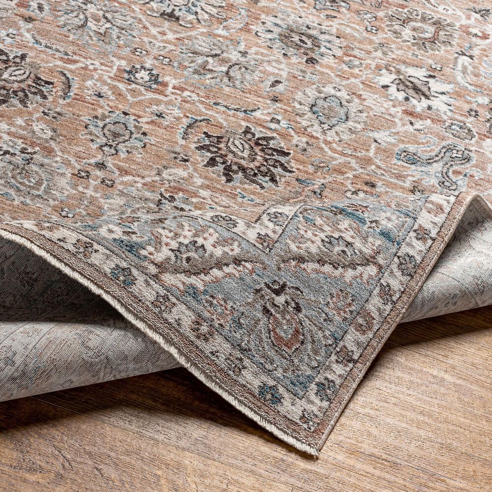 Surya Carlisle Oriental 5&#39;3&quot; x 7&#39;9&quot; Mauve, Pale Blue, Ivory, Light Gray, Brick Red, Dusty Sage and Medium Brown Area Rug, , large