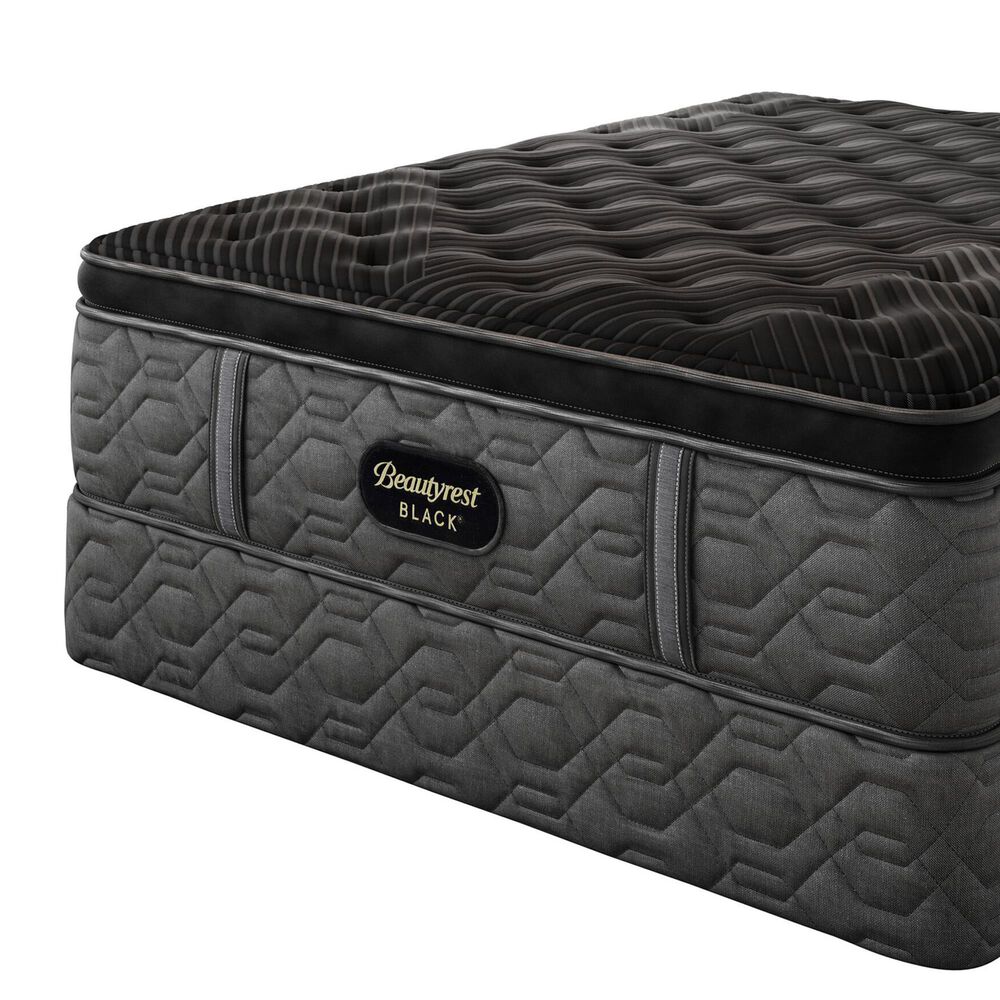 Beautyrest Black Series1 Plush Pillowtop Twin XL Mattress with High Profile Box Spring, , large