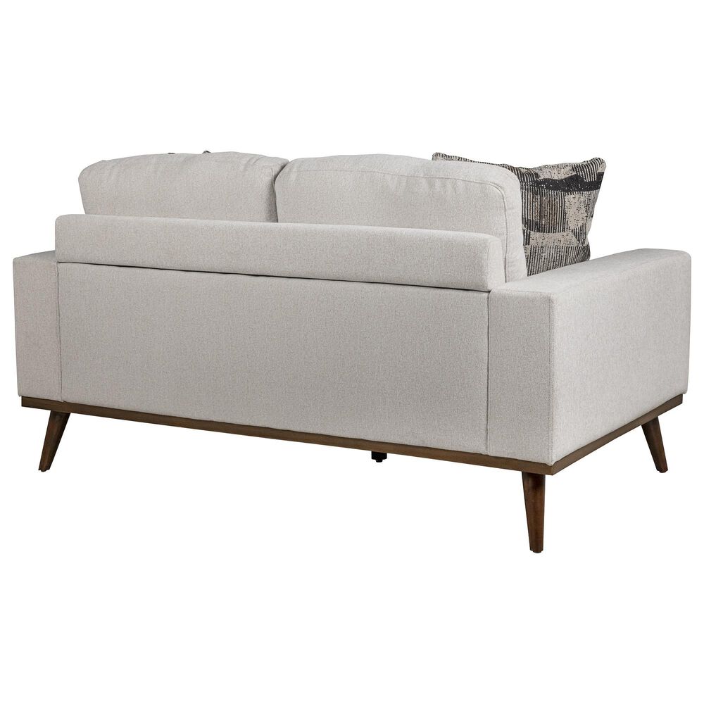 Golden Wave Furniture Heath Stationary Loveseat in White, , large