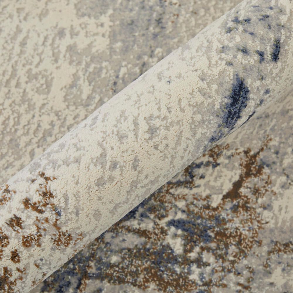 Feizy Clio 7&#39;9&quot; x 10&#39; Ivory and Blue Area Rug, , large