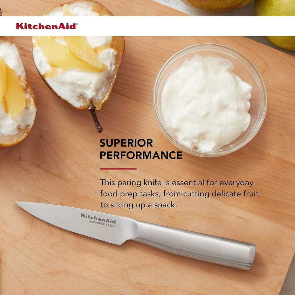 KitchenAid Gourmet 3.5&quot; Paring Knife with Blade Cover in Stainless Steel, , large