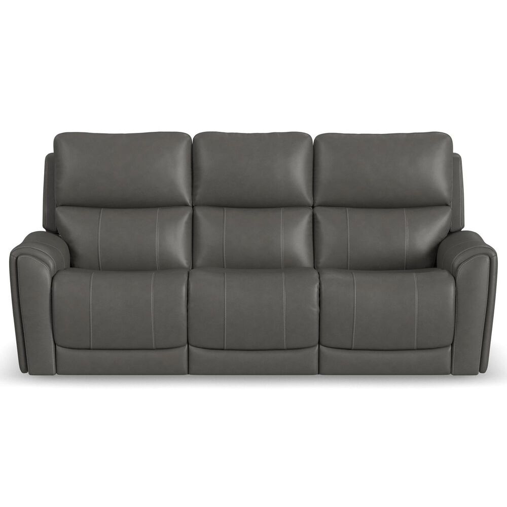 Flexsteel Carter Power Reclining Sofa and Recliner in Gray, , large