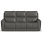 Flexsteel Carter Power Reclining Sofa and Recliner in Gray, , large