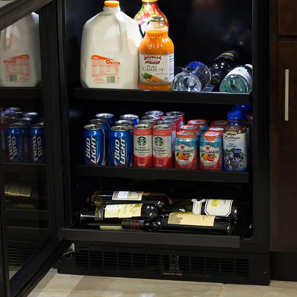 Marvel 5.5 Cu. Ft. 24&quot; Built-In Beverage Center with 3-In-1 Convertible Shelves in Stainless Steel Frame Glass, , large