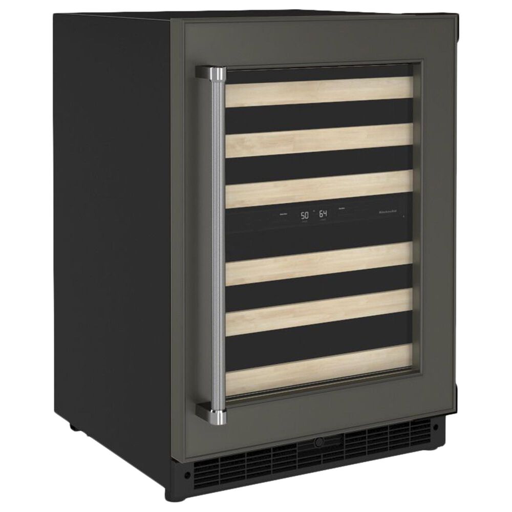 KitchenAid 24&quot; Undercounter Wine Cellar with Wood-Front Racks and Right Hinge - Panel Sold Separately, , large