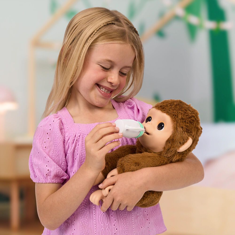 Bluey My Baby Monkey Mango Plush in Brown, , large