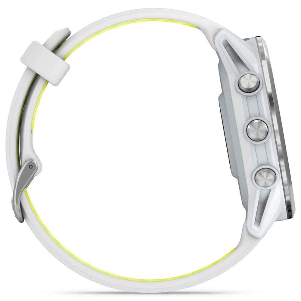 Garmin Forerunner 970 47 mm Titanium Case with Whitestone and Translucent Amp Yellow Band, , large