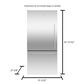 Fisher & Paykel 17 Cu. Ft. Counter Depth Refrigerator with Left Hinge in Stainless Steel, , large