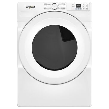 Whirlpool 7.4 Cu. Ft. Front Load Smart Electric Dryer with Quick Dry in White, , large