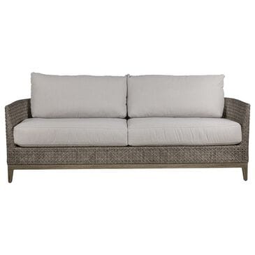 Venture Lenox Hill Stationary Patio Sofa in Storm Linen, , large