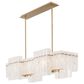 Cyan Othello Chandelier in Aged Brass, , large
