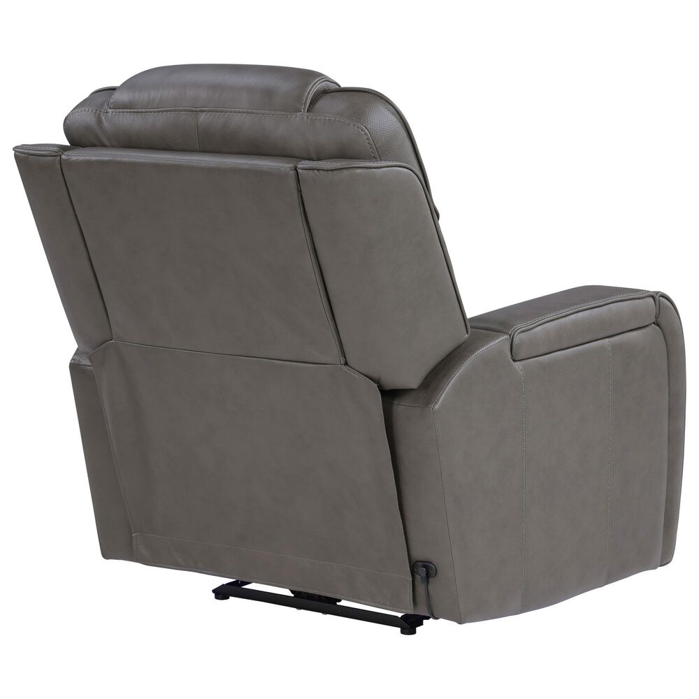 Steve Silver Daniel Triple Power Recliner with Built-in Speakers in Mossy Gray, , large