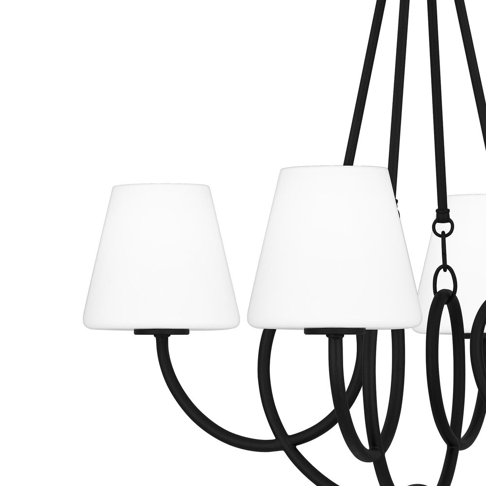 Quoizel Atkins 4-Light Chandelier in Matte Black, , large